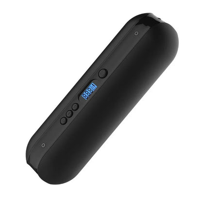 Smart electric bicycle pump with USB charging and automatic stop feature