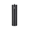 Black aluminium alloy power bank with carrying handle showing 6800mAh capacity and compact dimensions