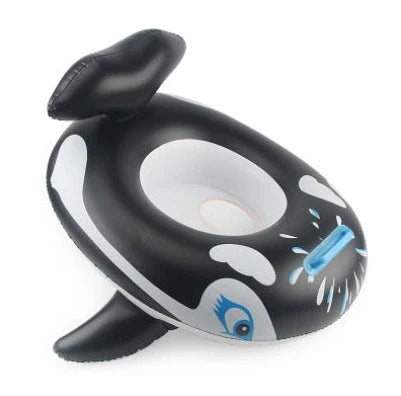 Children's inflatable fish boat swimming seat in marine animal designs for ages 3-5