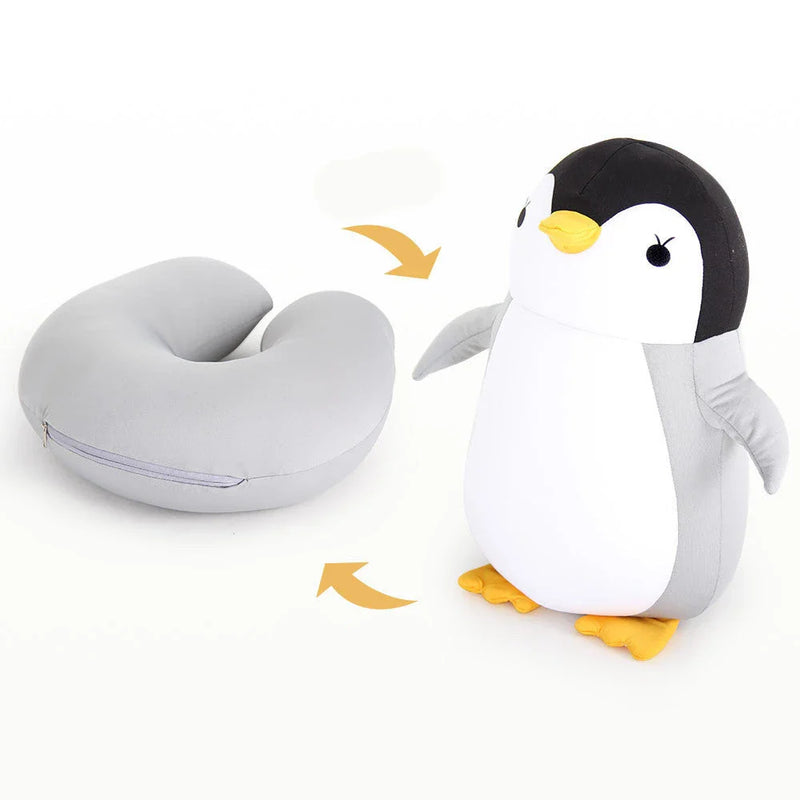 Cozy Penguin Neck Pillow: Relieve Pain and Enjoy Comfort on the Go