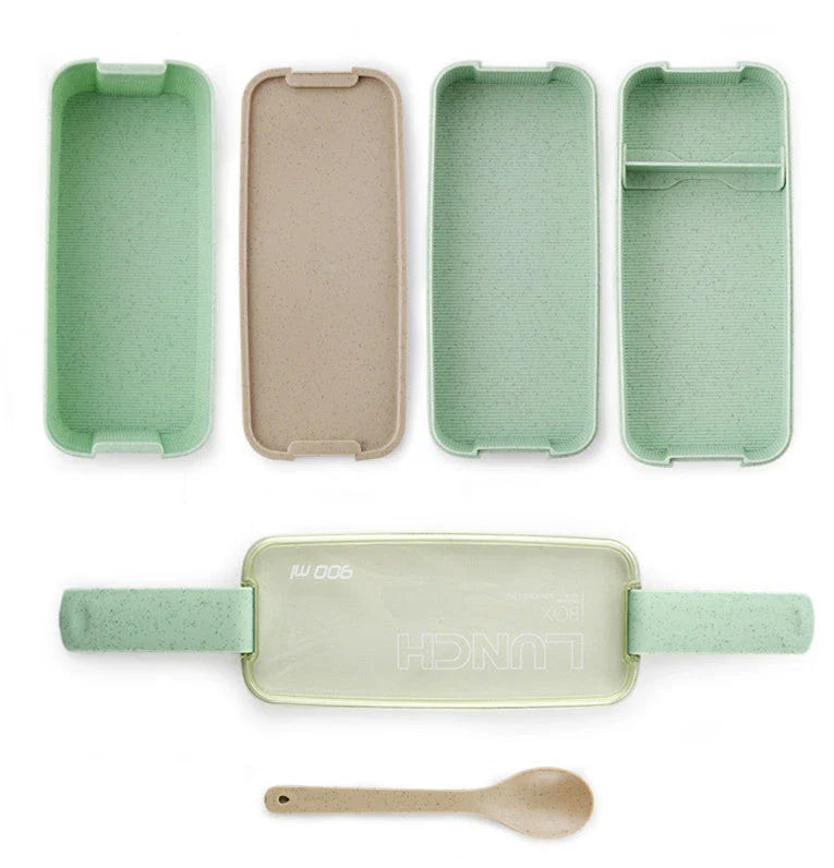 Versatile Kiwi Lunchbox with Microwave Heating - Premium Eco-Friendly Design in Vibrant Colours