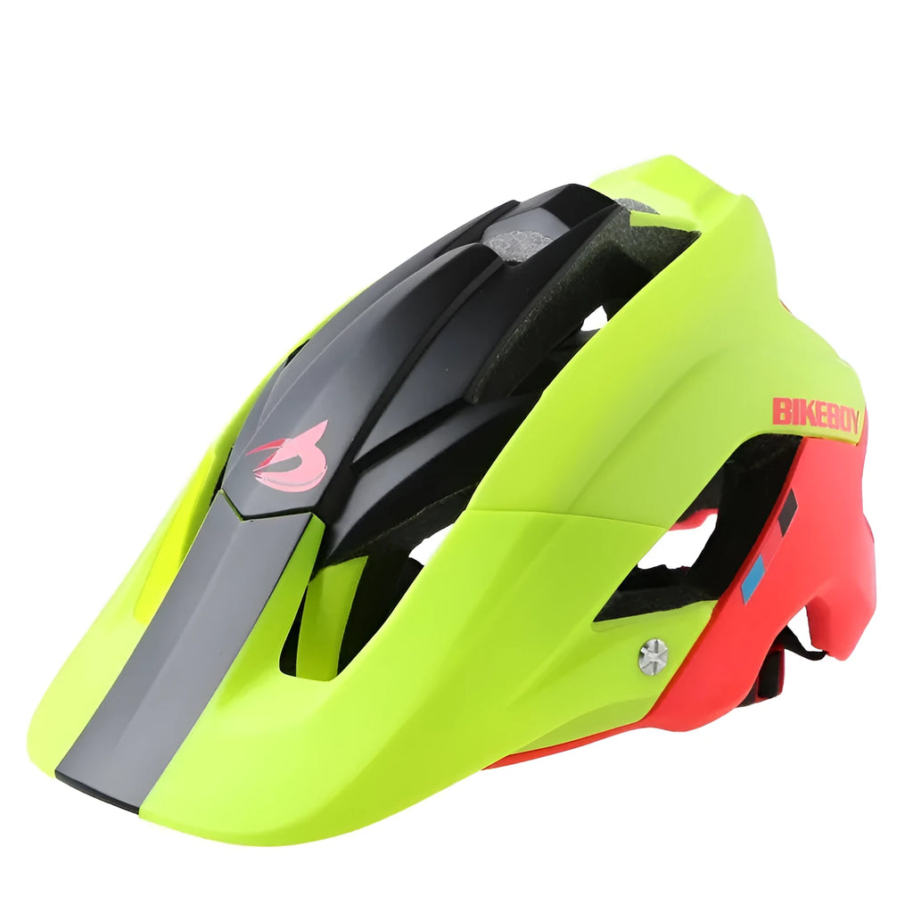 Adult unisex plain mountain bike helmet with black PC shell and EPS foam liner