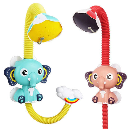 Elephant model electric water spray toy for kids bath time fun