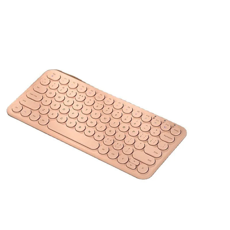 Ultra-thin wireless keyboard and mouse set in black, white or pink colour.