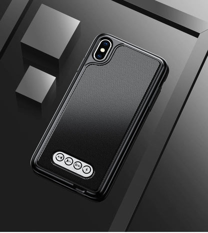 3 in 1 Bluetooth Speaker Phone Case for Apple iPhone with emergency charging clip