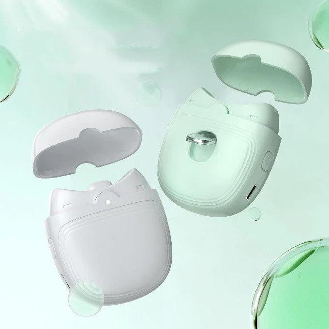 Cordless electric nail trimmer with built-in LED light for safe, efficient nail grooming