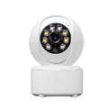 Indoor 1080p security camera with ceiling mount bracket on a white background.