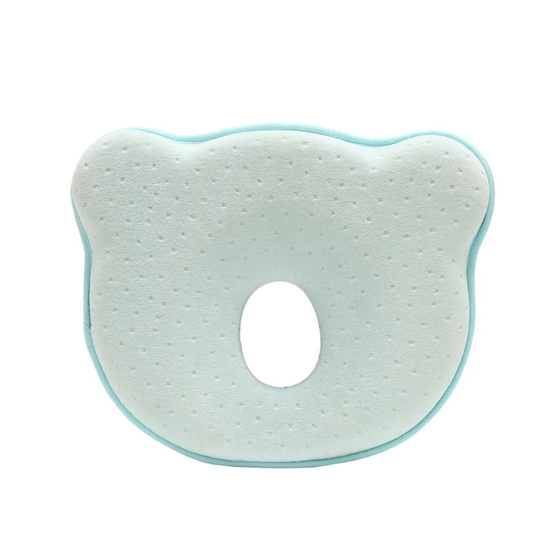 Newborn anti-roll pillow in love shape, prevents flat head syndrome, 21*19*3cm