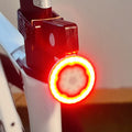 Rechargeable cartoon bicycle taillight in flower shape with flashing two-colour LEDs