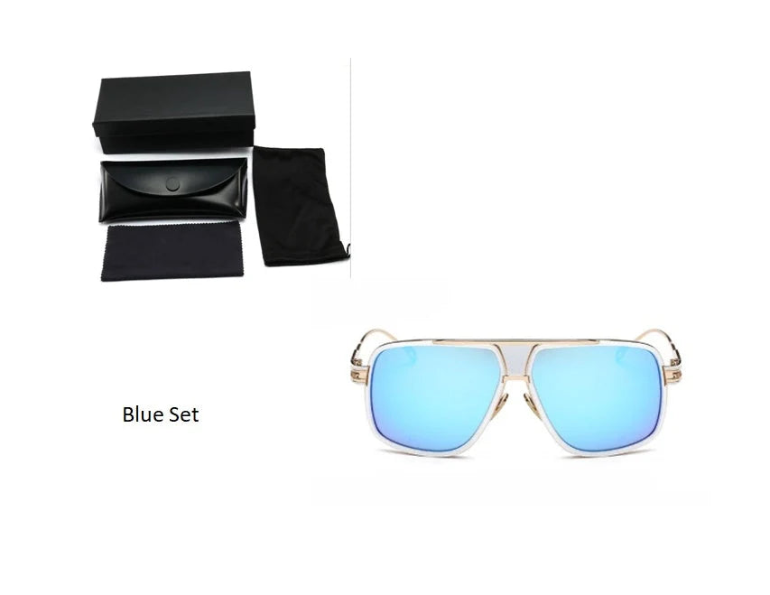 Grandmaster Square Sunglasses for men with UV400 protection and durable frame