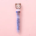 Cute cat design press-type mechanical pencil showing 15cm length and 0.5mm specification