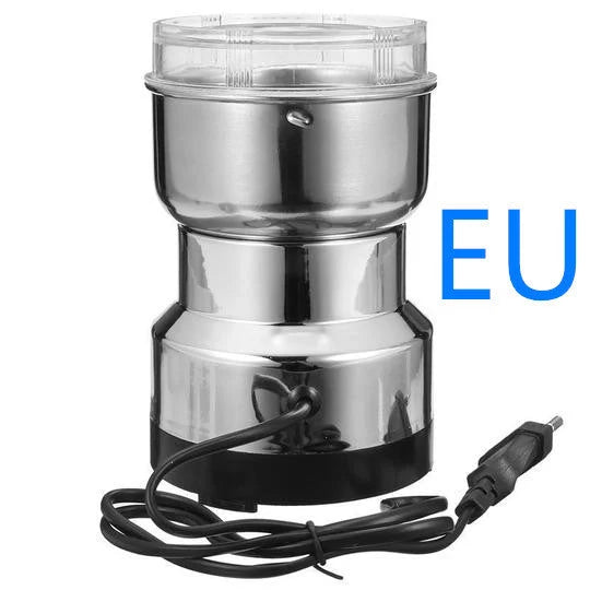 Morning Seven Coffee Grinder in stainless steel with high-speed motor