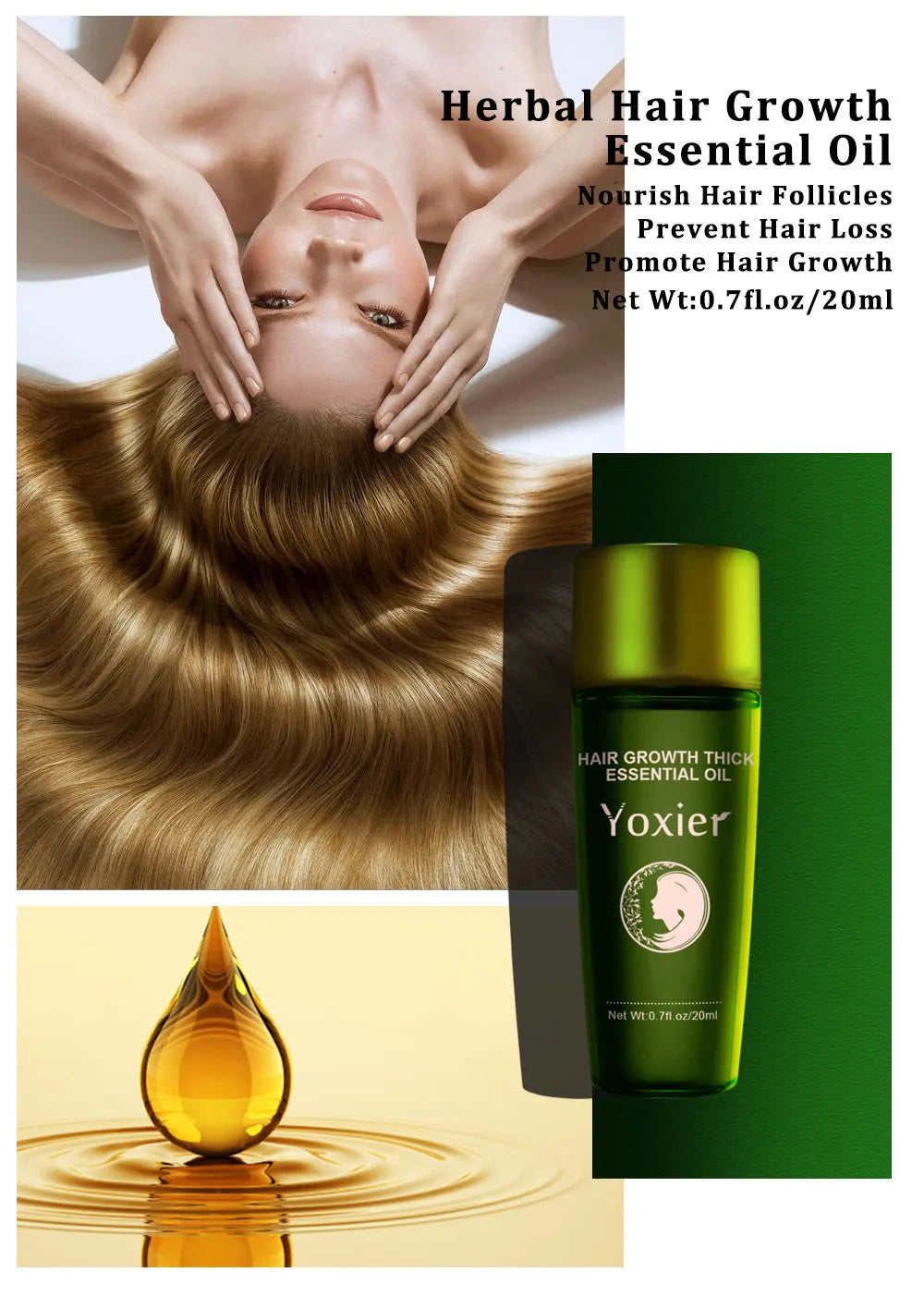 LUMINA OIL hair oil 20ml green bottle set of three for shine and frizz control