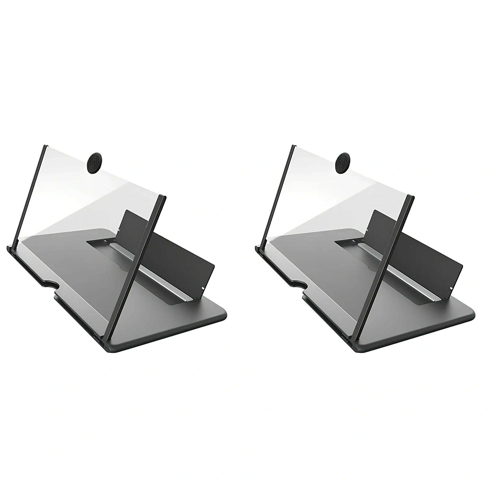 12-inch foldable mobile phone screen magnifier with 3-4x magnification in black colour