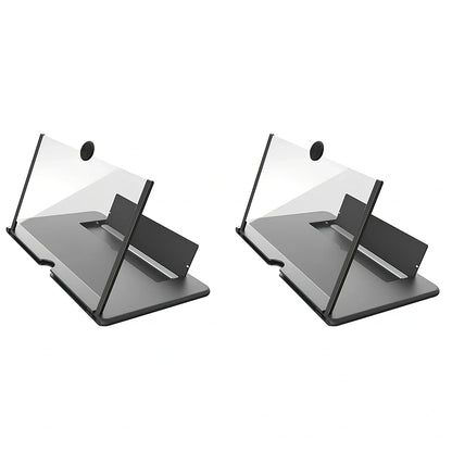 12-inch foldable mobile phone screen magnifier with 3-4x magnification in black colour