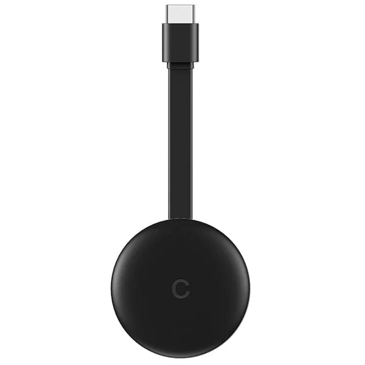 Black ABS wireless display adapter with 5G WiFi for 4K AirPlay Miracast DLNA mirroring