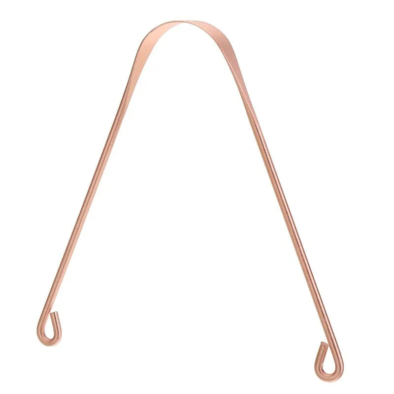 Copper tongue scraper for effective oral hygiene and fresher breath