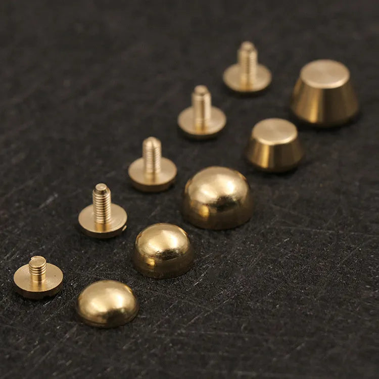 Brass decorative buckle in 10x6mm and 12x7mm sizes with polished finish