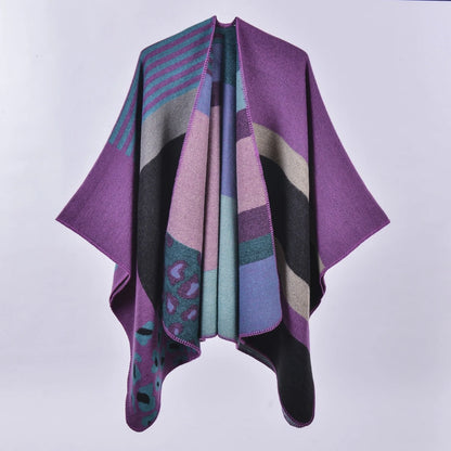 Lattice pattern ladies travel shawl in various colours for autumn and winter warmth