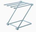 Foldable plastic dishcloth shelf in Nordic colours for kitchen bottle storage