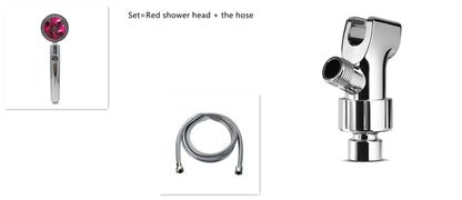 High-Pressure Rainfall Shower Head with 360-Degree Rotation and Built-In Fan for Relaxing Bathing Experience