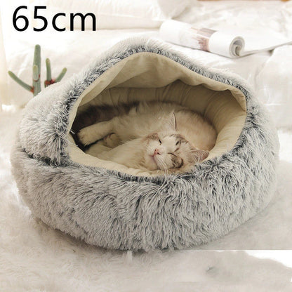 Cozy 2-in-1 Pet Bed in various colors and sizes, designed for ultimate comfort and relaxation for cats and dogs.