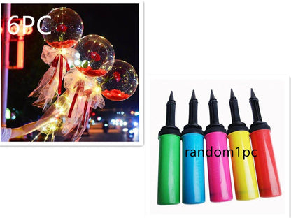 LED luminous balloon rose bouquet in various colors for Valentine's Day decorations
