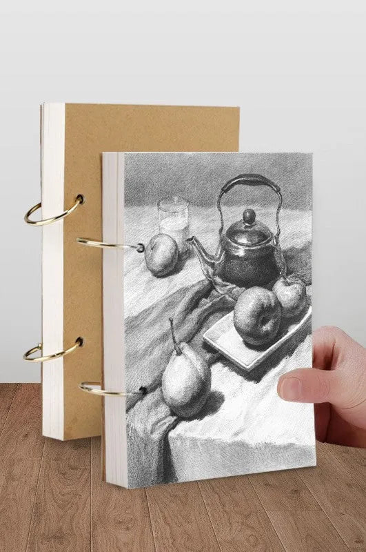 8K thickened sketchbook for hand-painted marker art with coil binding