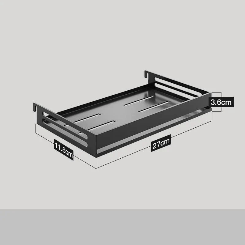 Stainless steel kitchen wall storage rack with hole plate for customisable organisation