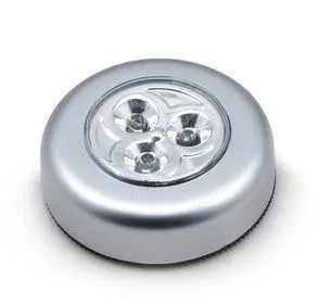 Three 3LED touch light clap lamp on metal cabinet with magnetic mount