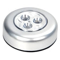 Three 3LED touch light clap lamp on metal cabinet with magnetic mount