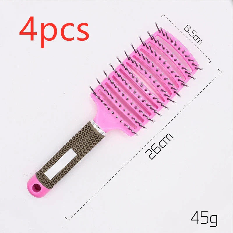 Ultra-Soft Detangling Hair Brush with Scalp Massage - Premium Bristles and Nylon for Effortless Tangle-Free Hair