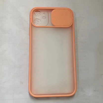 Frosted Surface Camera Protection Mobile Phone Case for iPhone in various colours