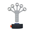 Black silicone finger flexion extension trainer with adjusting belt for hand rehabilitation