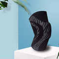 Men's pressurized basketball knee pads in nylon, available in black or blue with sizes S M L XL
