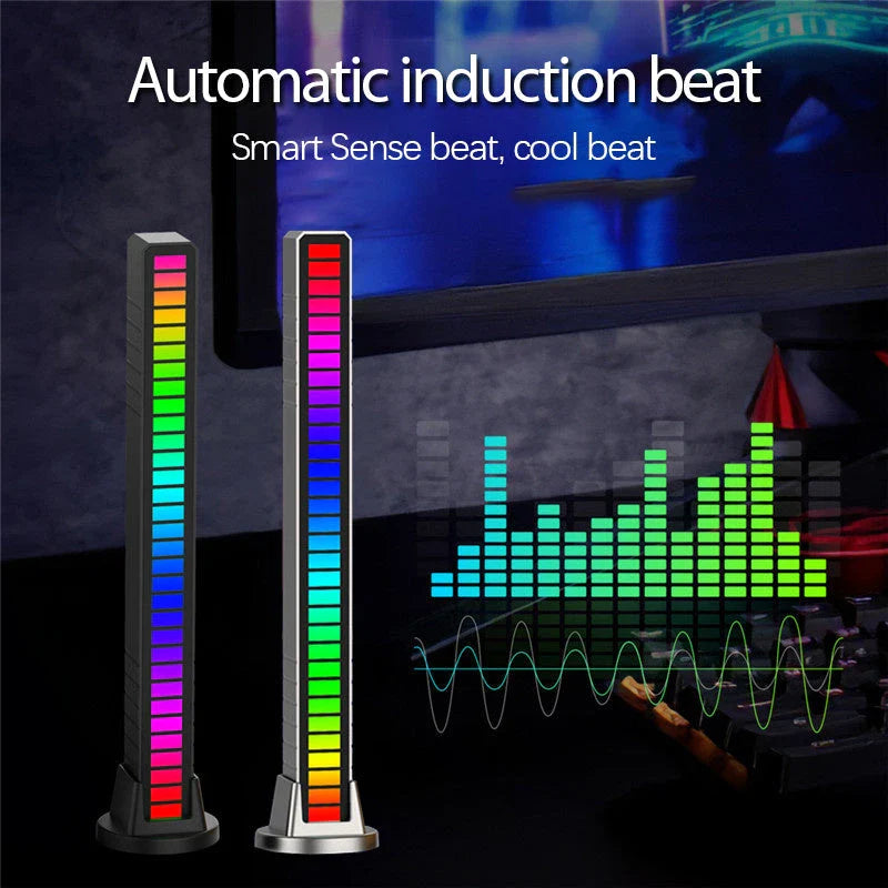 RGB Sound-Activated LED Strip Light syncing with music for vibrant parties