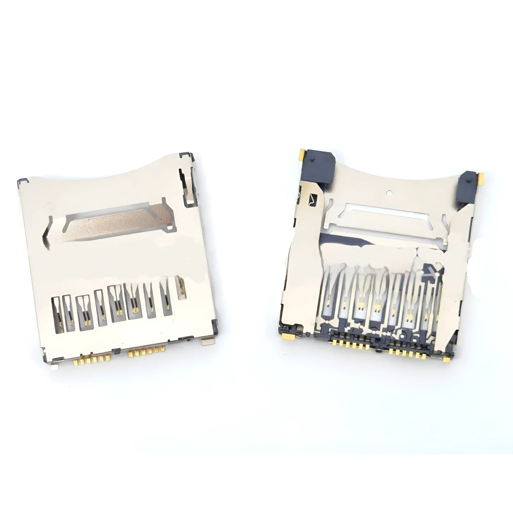 Alloy camera memory card slot replacement part showing high foot and low foot height options