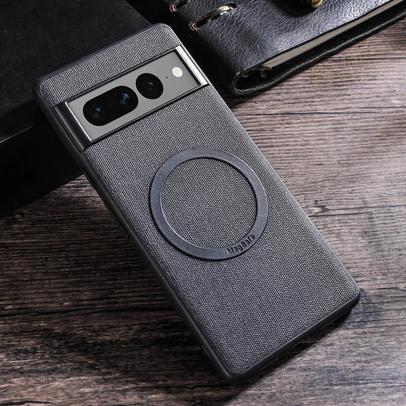 PC magnetic phone case for Google Pixel series in five colours: black, blue, pink, gray, red