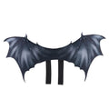 Black cloth bat wings Halloween costume for a cat or dog on a mannequin