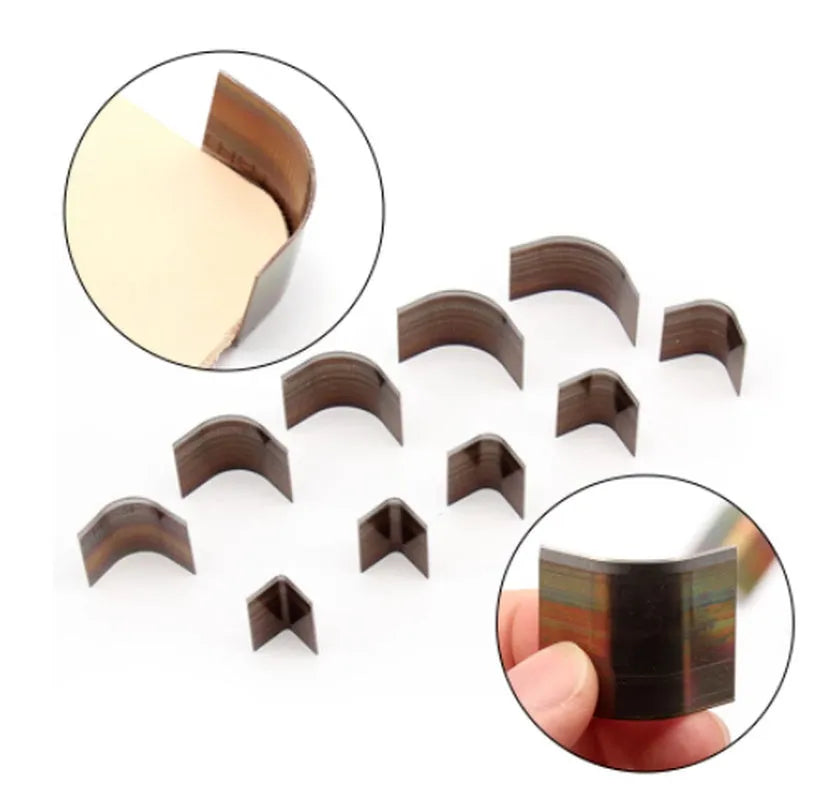 Steel leather die cutting knife die for curved fillet belt cuts with sizes from 2mm to 18mm.