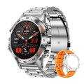 Bluetooth calling smart watch with IPS touch screen on a black silicone strap.