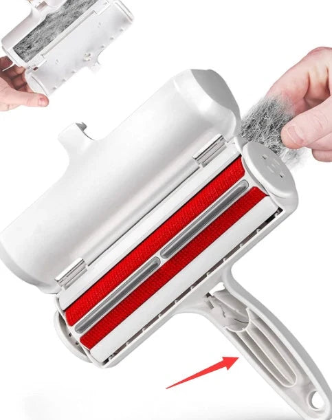 Durable ABS pet hair remover tool with 2-way design for efficient cleaning