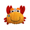 Interactive dog toy shaped like a hedgehog with plush cover and self-moving ball for small and medium dogs