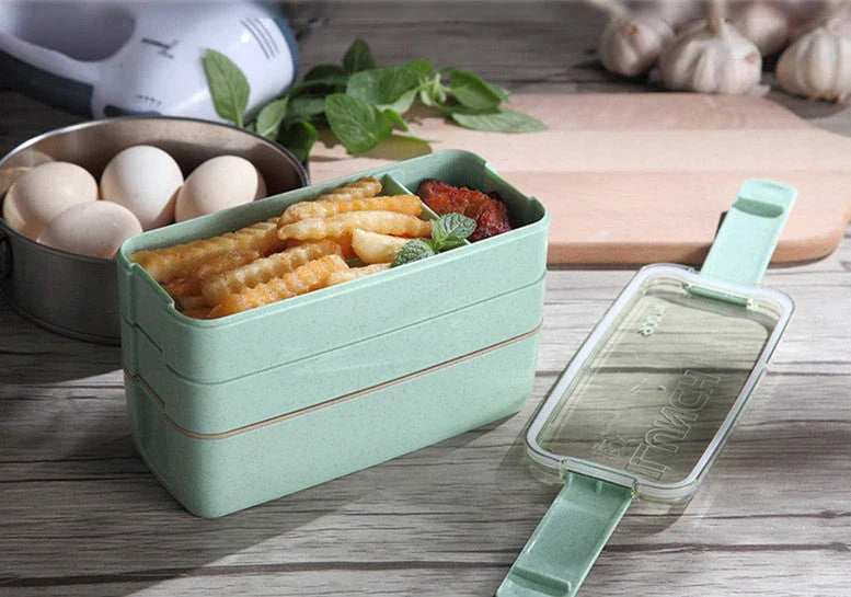 Versatile Kiwi Lunchbox with Microwave Heating - Premium Eco-Friendly Design in Vibrant Colours