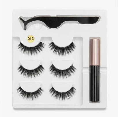 Magnetic false eyelashes set for easy, glue-free application