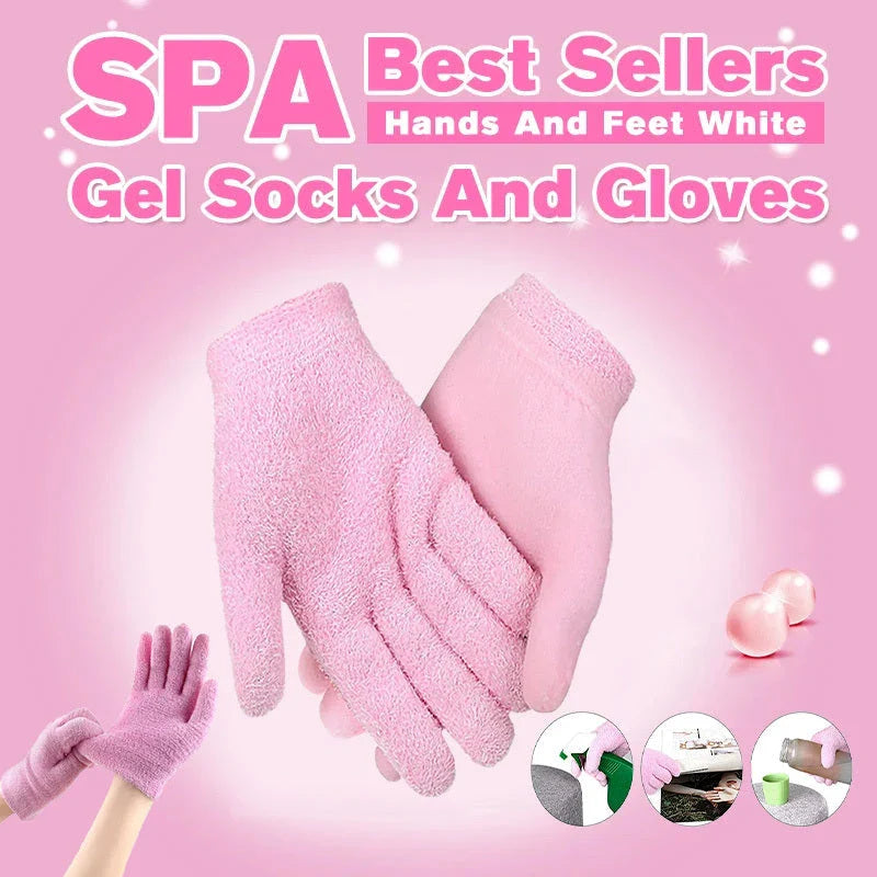 Premium Moisturizing Spa Gloves and Socks for Soft, Smooth Hands and Feet