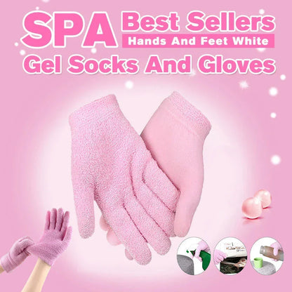 Premium Moisturizing Spa Gloves and Socks for Soft, Smooth Hands and Feet