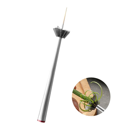 Stainless Steel Plum Blossom Scallion Cutter for even vegetable slices