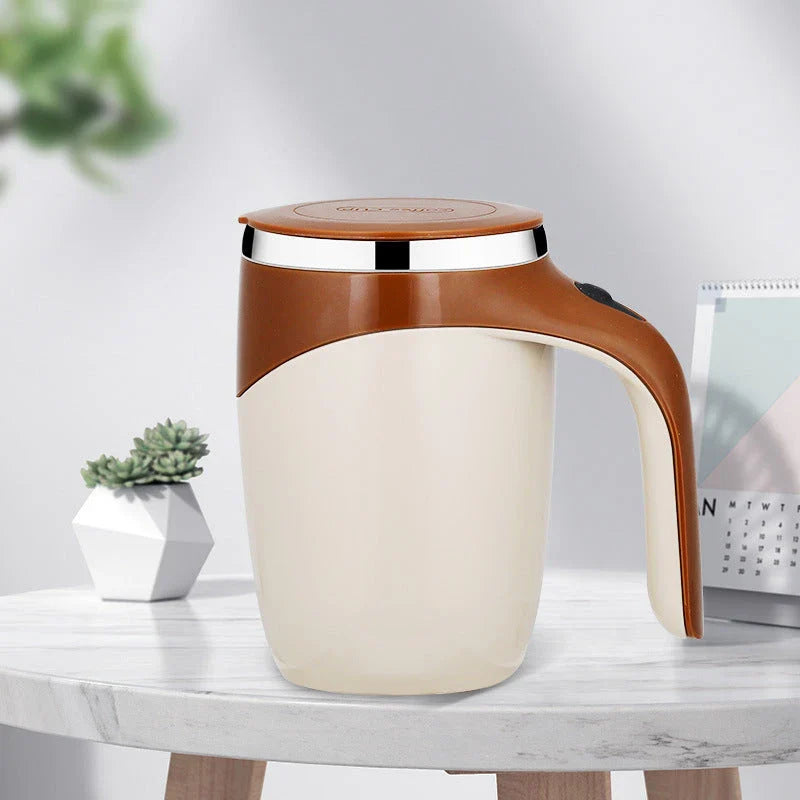 Rechargeable Automatic Stirring Coffee Mug with Hands-Free Blending for Hot Drinks