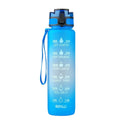Clear 1000ml sports water bottle with wide opening showing BPA-free Tritan construction